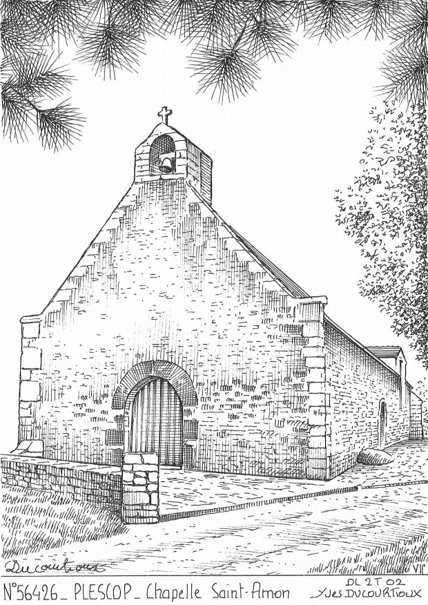N 56426 - PLESCOP - chapelle st amon