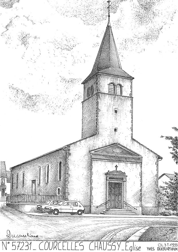 N 57231 - COURCELLES CHAUSSY - glise