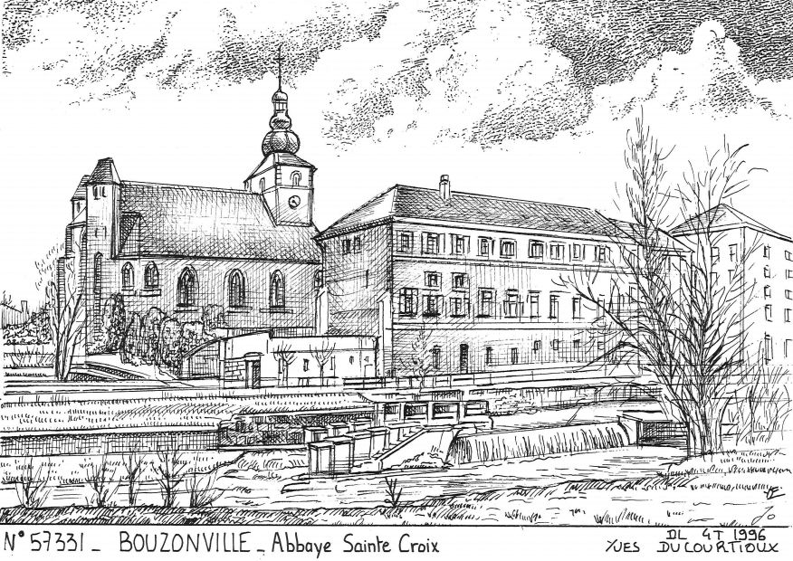 N 57331 - BOUZONVILLE - abbaye ste croix