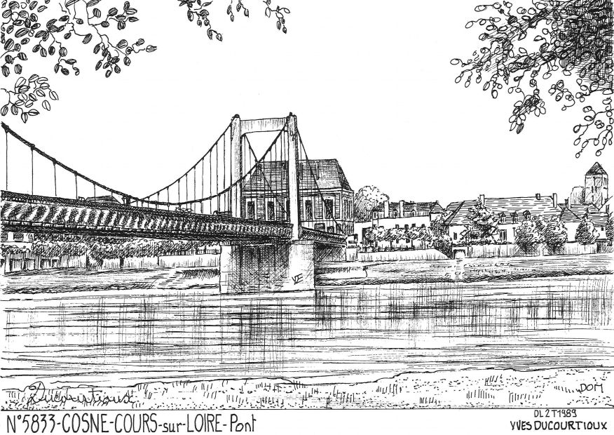 N 58033 - COSNE COURS SUR LOIRE - pont