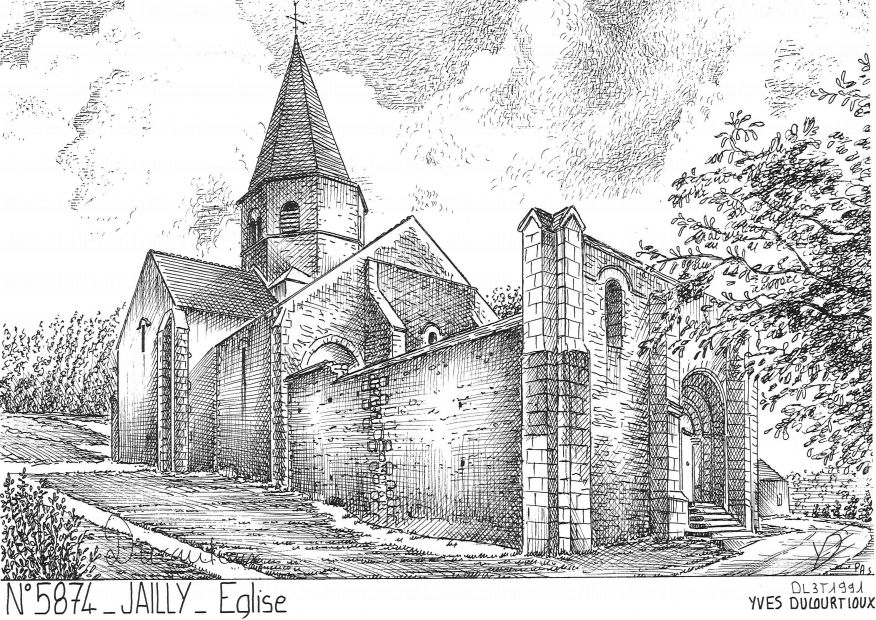 N 58074 - JAILLY - �glise