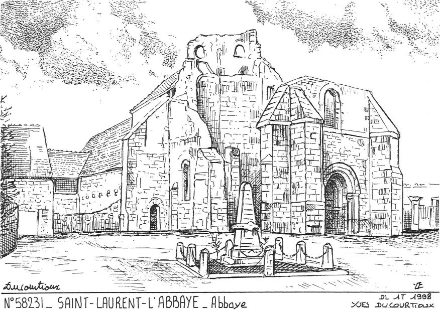 N 58231 - ST LAURENT L ABBAYE - abbaye