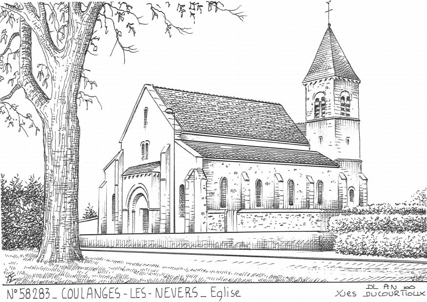 N 58283 - COULANGES LES NEVERS - �glise