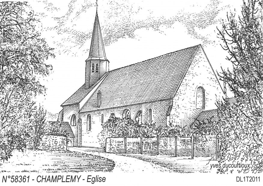 N 58361 - CHAMPLEMY - glise
