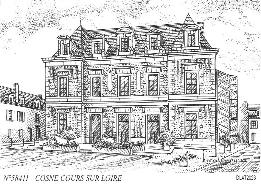 N 58411 - COSNE COURS SUR LOIRE - ancien tribunal