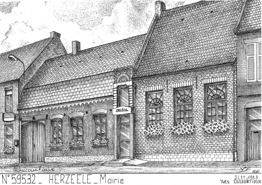 N 59532 - HERZEELE - mairie
