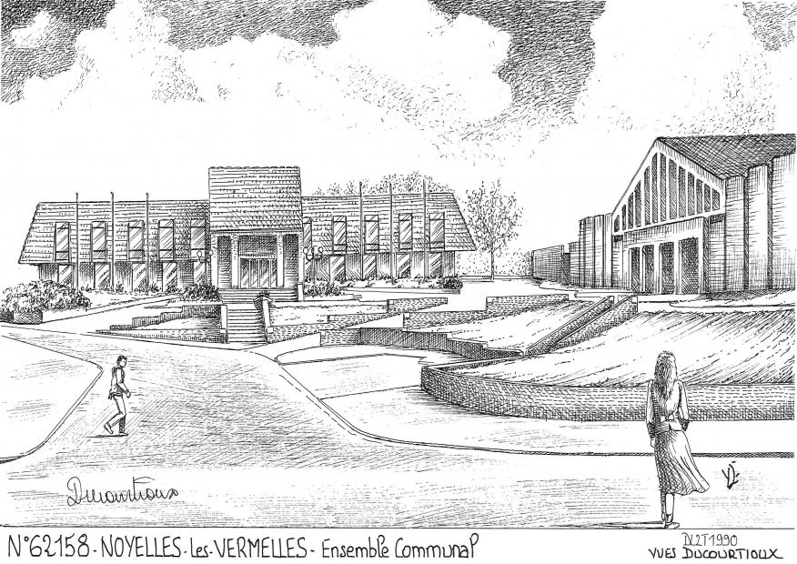 N 62158 - NOYELLES LES VERMELLES - ensemble communal