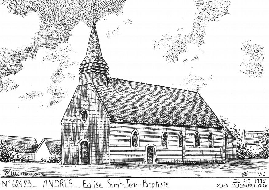 N 62423 - ANDRES - �glise st jean baptiste