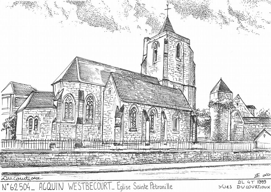 N 62504 - ACQUIN WESTBECOURT - glise ste ptronille