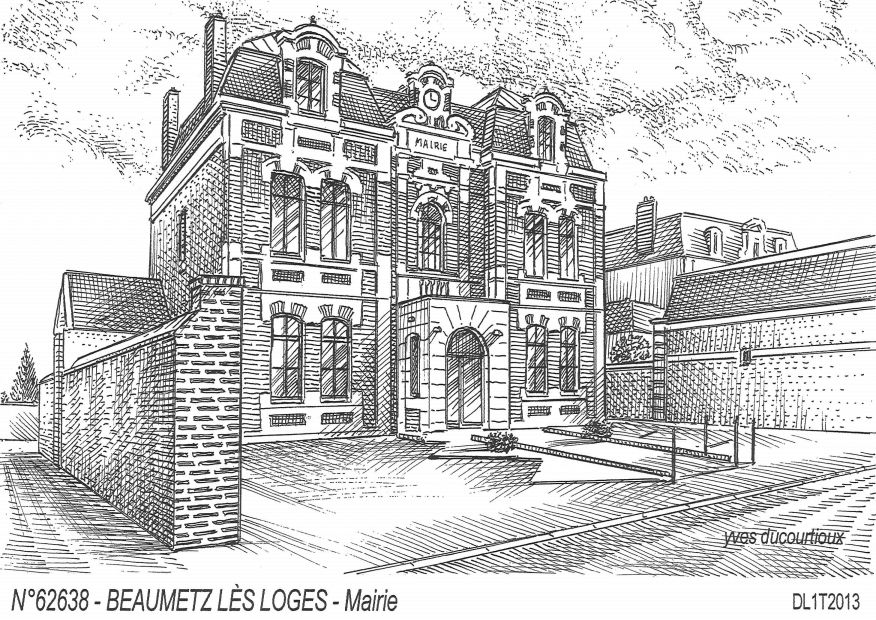 N 62638 - BEAUMETZ LES LOGES - mairie