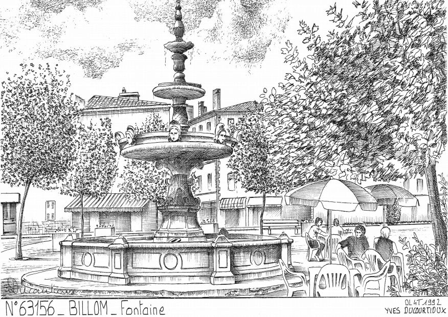 N 63156 - BILLOM - fontaine