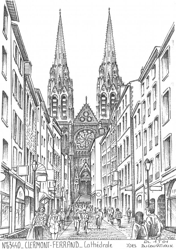 N 63440 - CLERMONT FERRAND - cath�drale