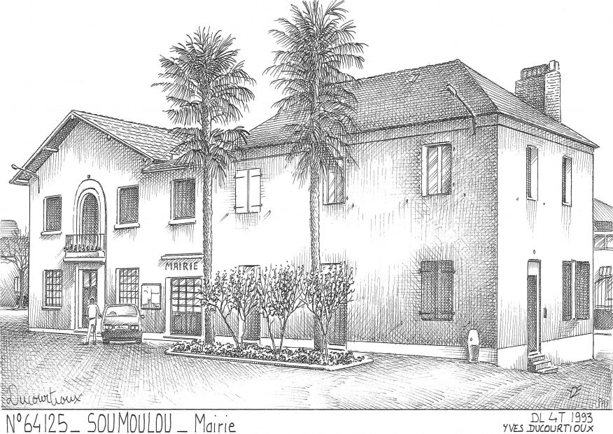 N 64125 - SOUMOULOU - mairie