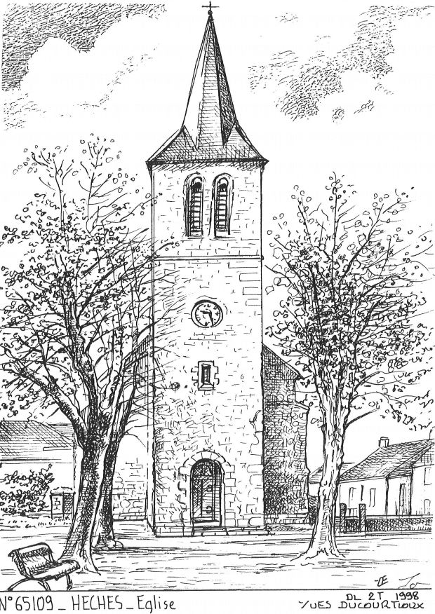 N 65109 - HECHES - glise