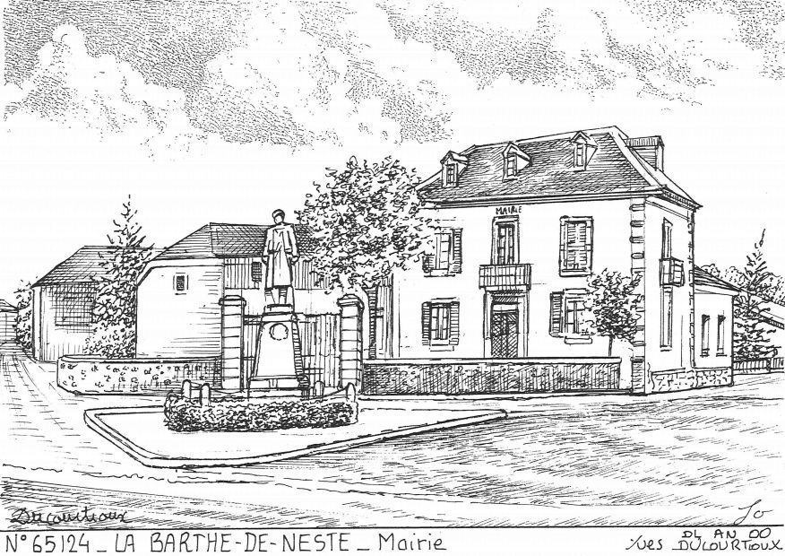 N 65124 - LA BARTHE DE NESTE - mairie