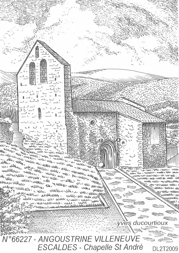 N 66227 - ANGOUSTRINE VILLENEUVE ESCA - chapelle st andr