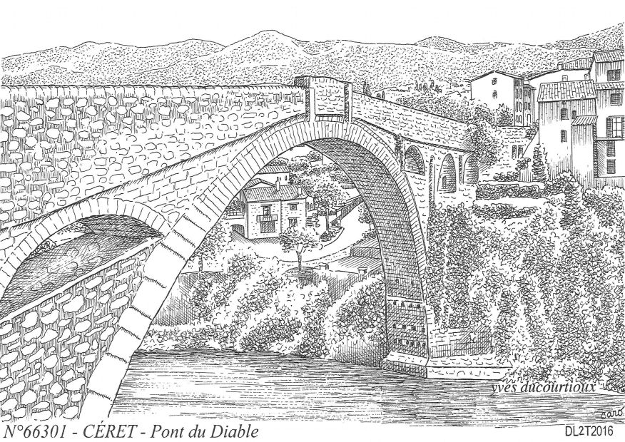 N 66301 - CERET - pont du diable