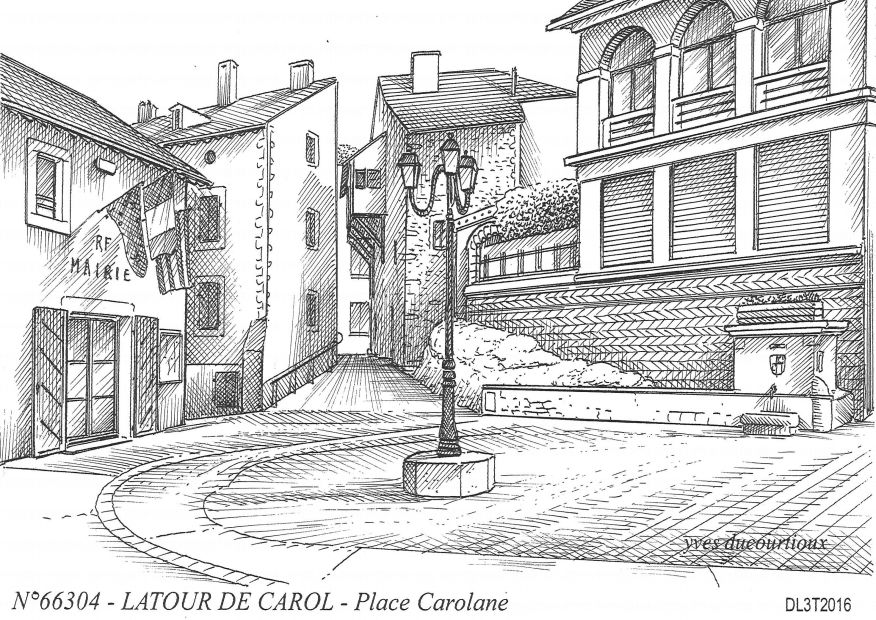 N 66304 - LATOUR DE CAROL - place carolane
