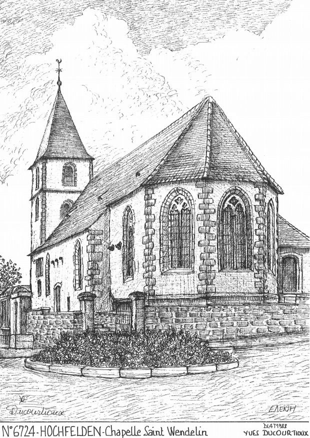 N 67024 - HOCHFELDEN - chapelle st wendelin