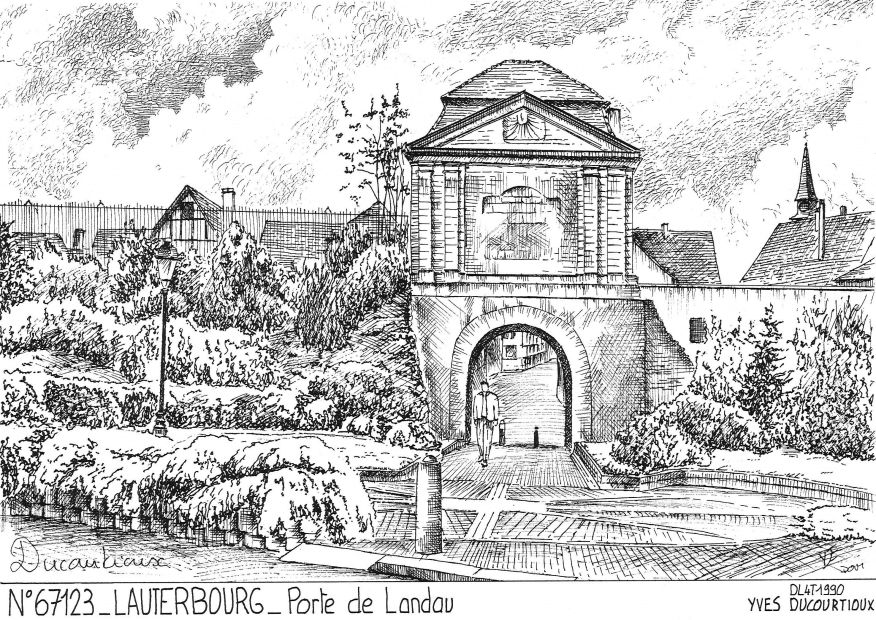 N 67123 - LAUTERBOURG - porte de landau