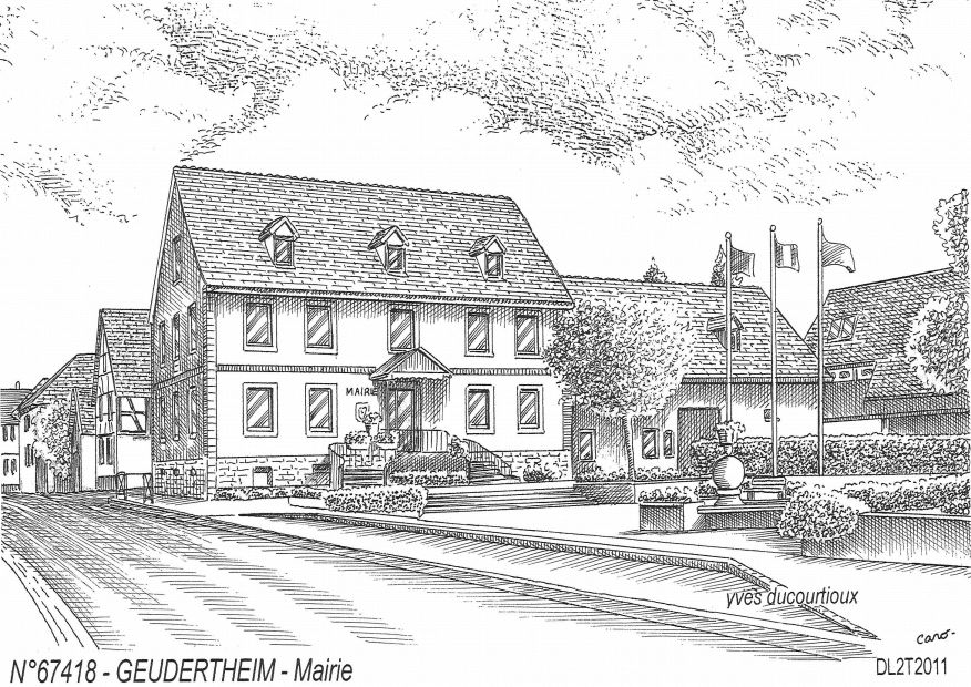 N 67418 - GEUDERTHEIM - mairie