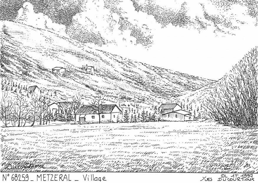 N 68259 - METZERAL - village