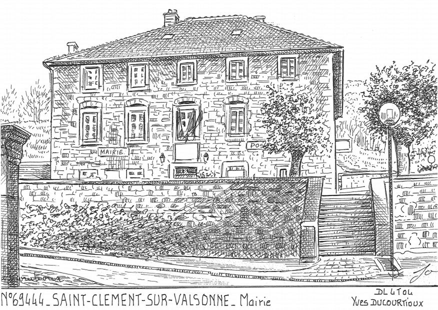 N 69444 - ST CLEMENT SUR VALSONNE - mairie
