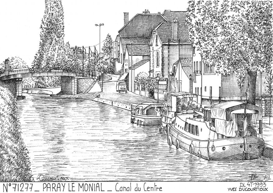 N 71277 - PARAY LE MONIAL - canal du centre