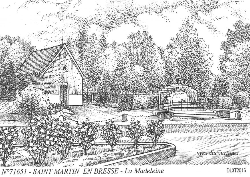 N 71651 - ST MARTIN EN BRESSE - la madeleine