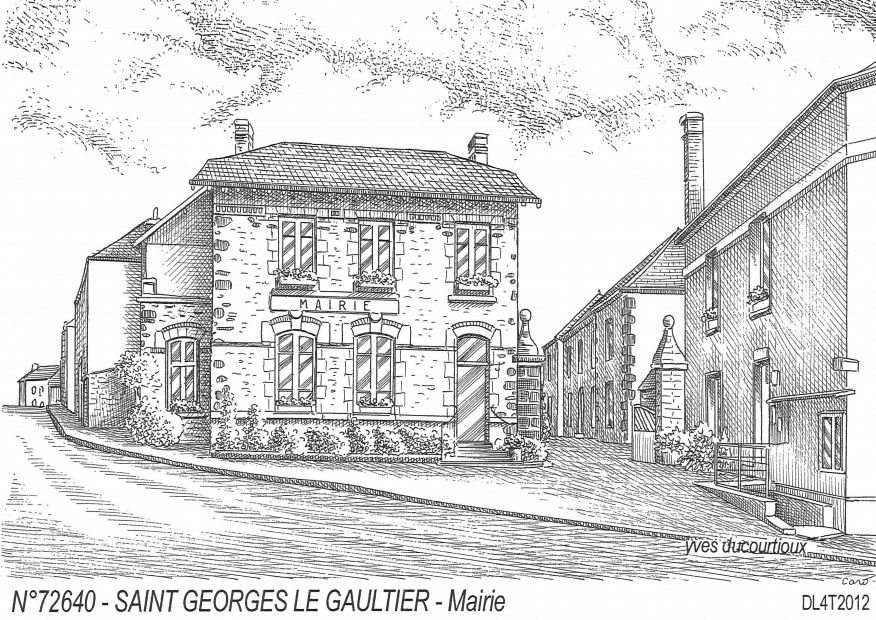 N 72640 - ST GEORGES LE GAULTIER - mairie