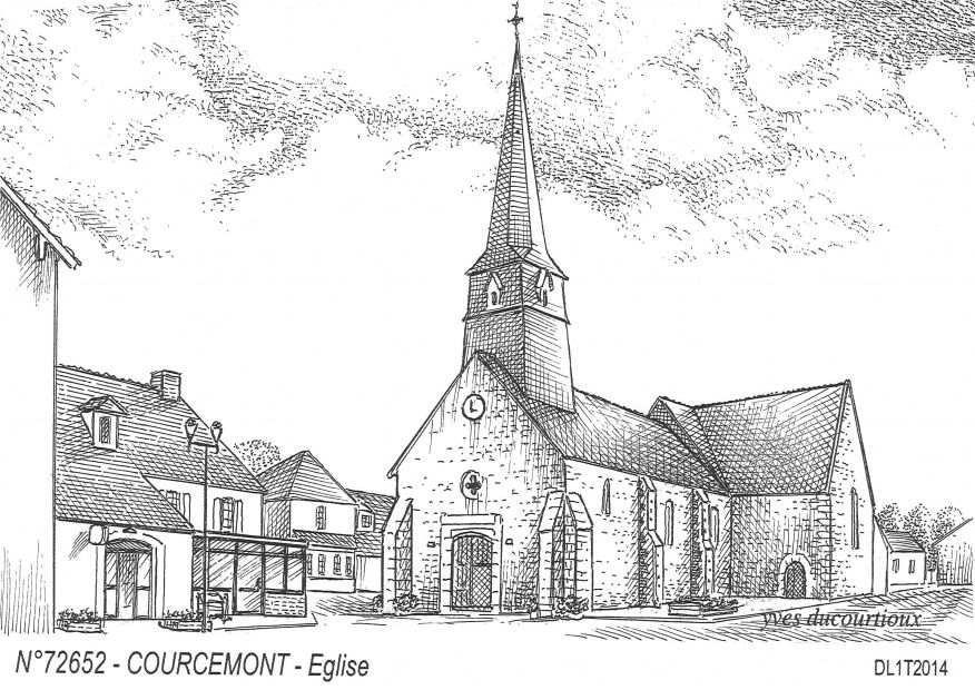 N 72652 - COURCEMONT - �glise