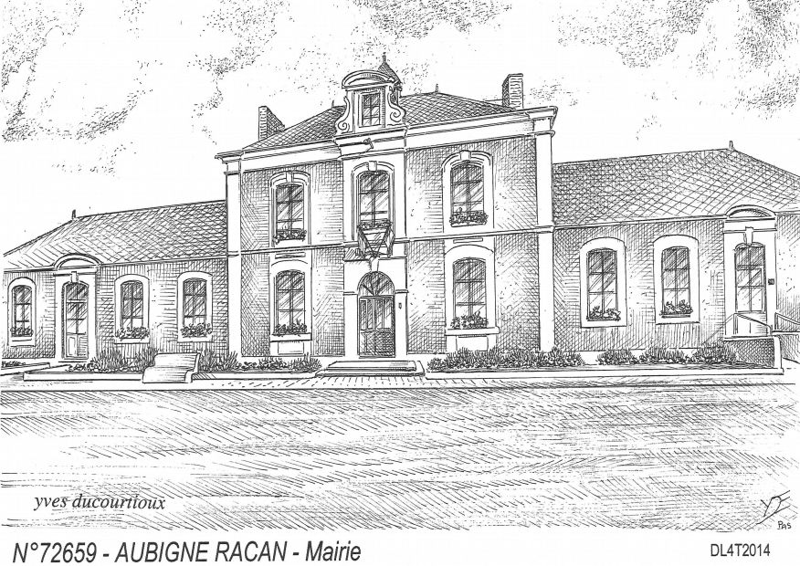 N 72659 - AUBIGNE RACAN - mairie