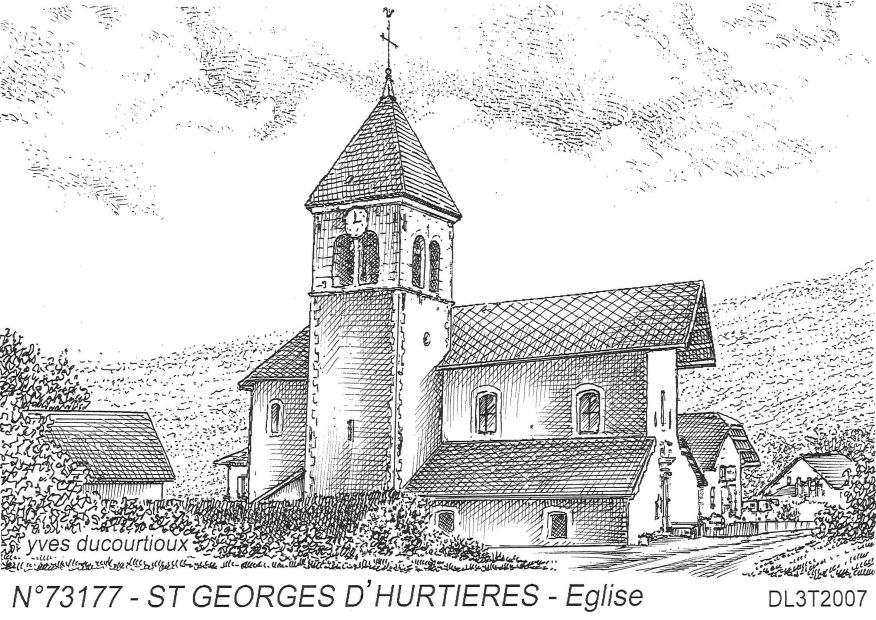 N 73177 - ST GEORGES DES HURTIERES - �glise