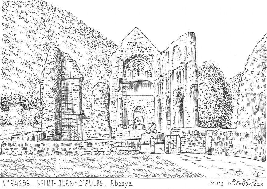 N 74256 - ST JEAN D AULPS - abbaye
