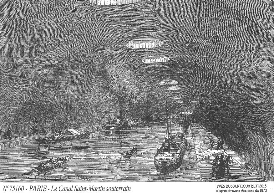 Souvenirs PARIS - le canal st martin souterrain²
