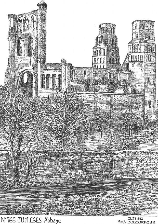 N 76006 - JUMIEGES - abbaye