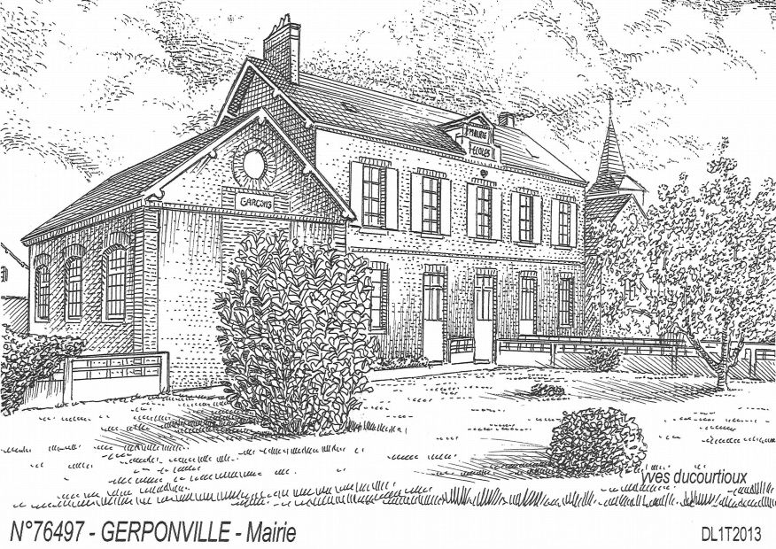 N 76497 - GERPONVILLE - mairie