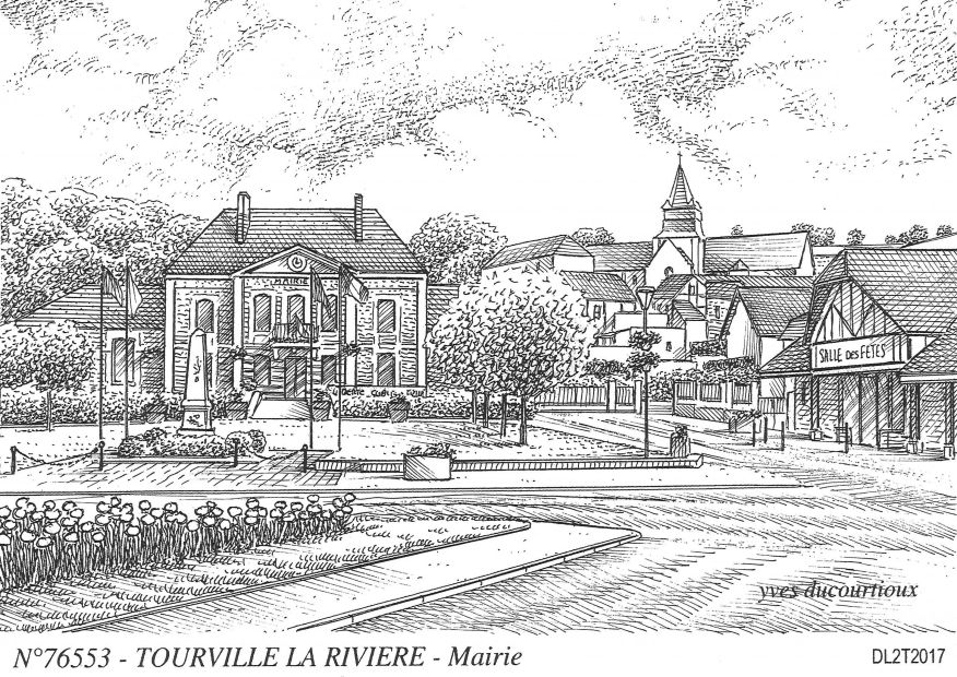 N 76553 - TOURVILLE LA RIVIERE - mairie