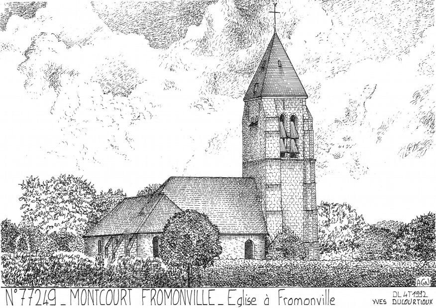 N 77249 - MONTCOURT FROMONVILLE - �glise � fromonville