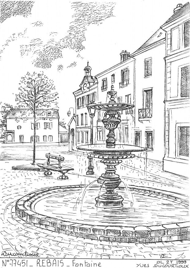 N 77451 - REBAIS - fontaine