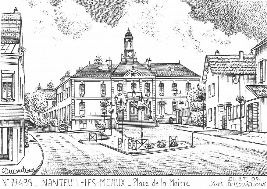 N 77499 - NANTEUIL LES MEAUX - place de la mairie