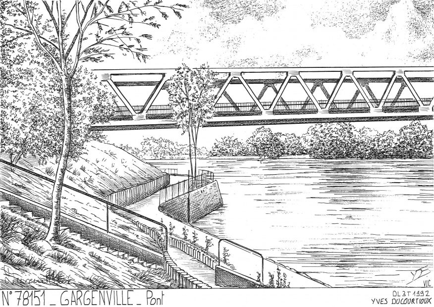 N 78151 - GARGENVILLE - pont