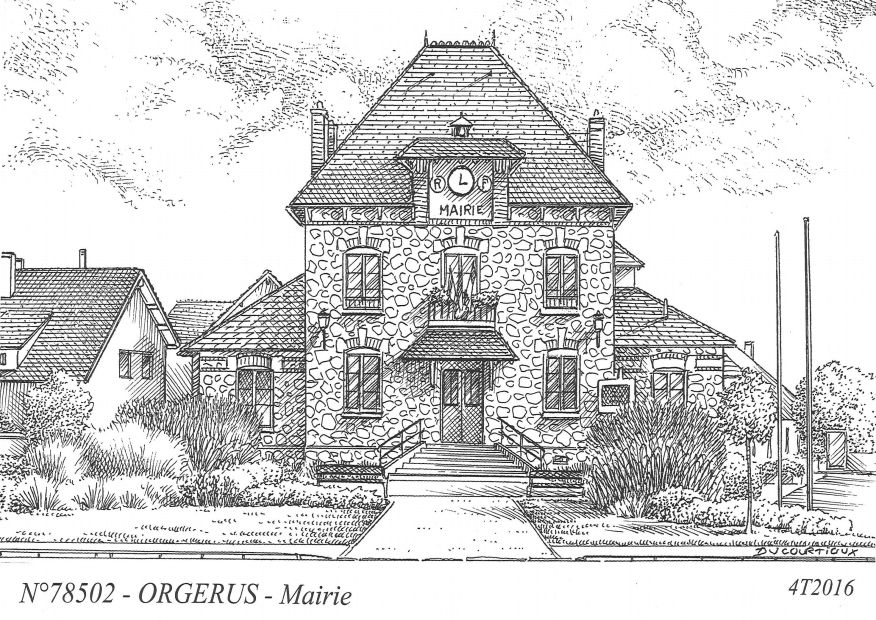 N 78502 - ORGERUS - mairie