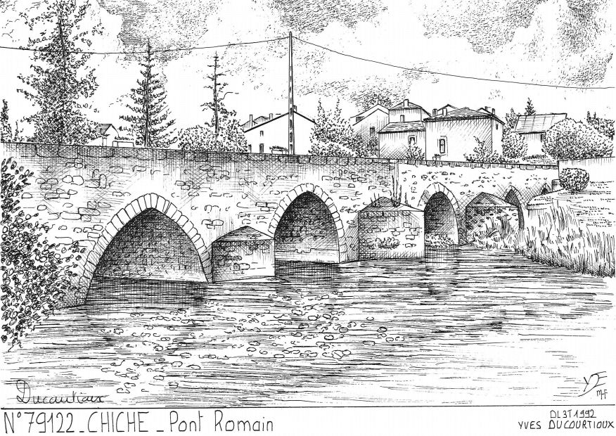 N 79122 - CHICHE - pont romain