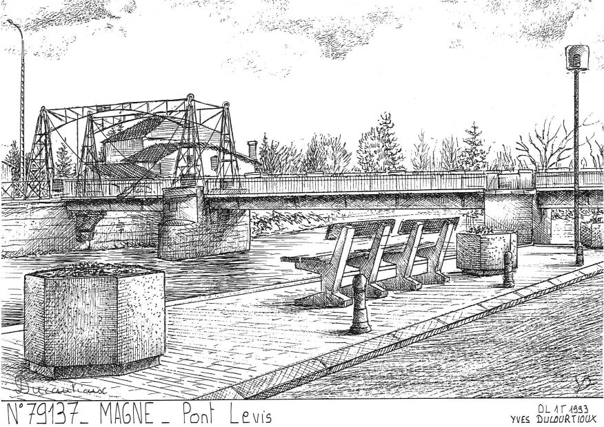 N 79137 - MAGNE - pont levis