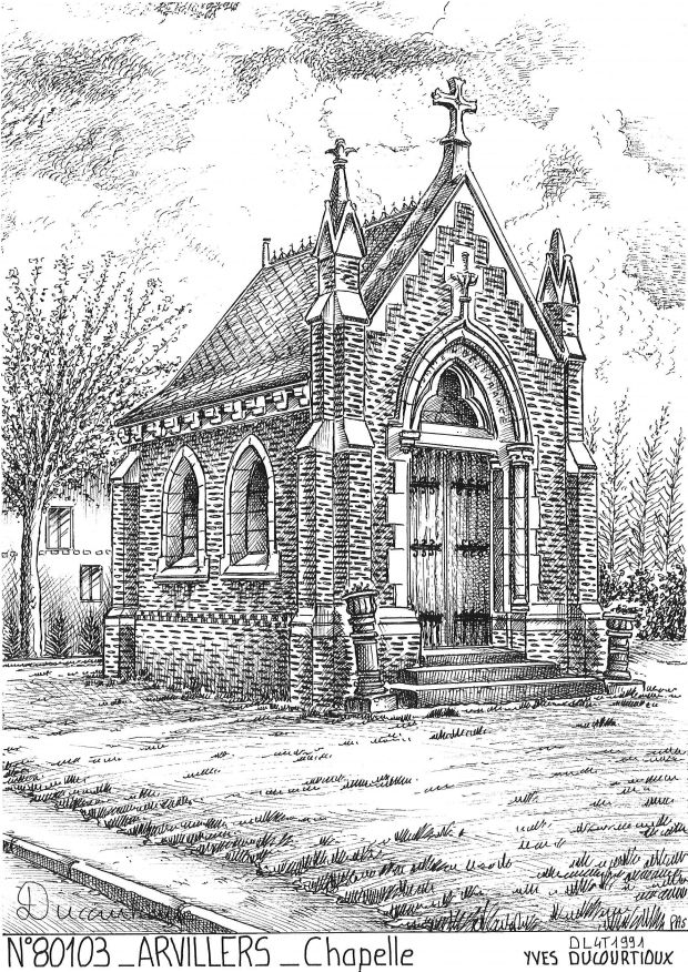 N 80103 - ARVILLERS - chapelle