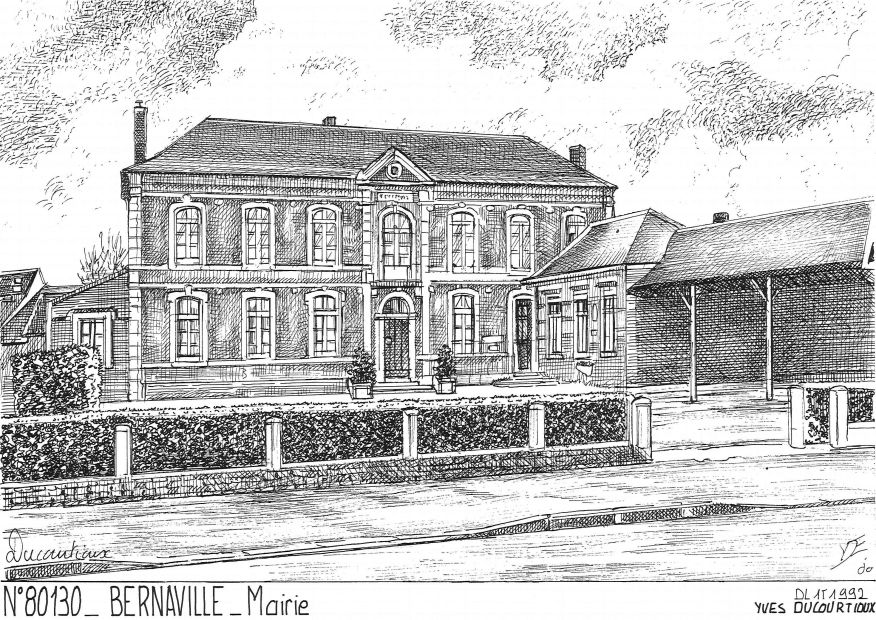 N 80130 - BERNAVILLE - mairie
