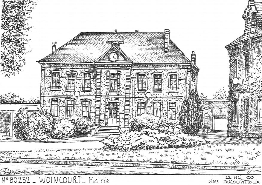 N 80232 - WOINCOURT - mairie