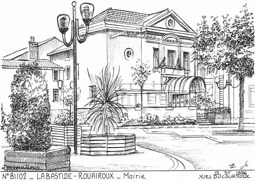 N 81102 - LABASTIDE ROUAIROUX - mairie