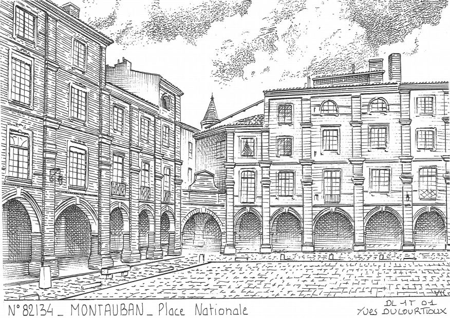 N 82134 - MONTAUBAN - place nationale